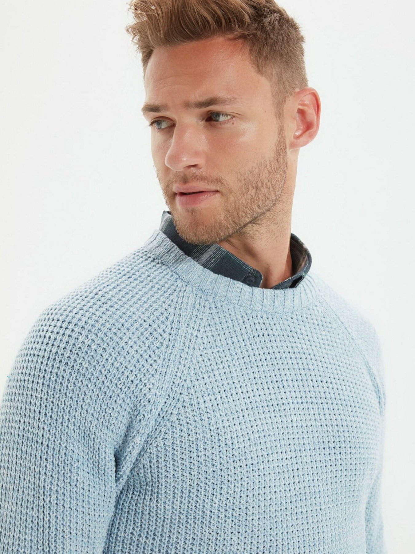 Джемпер Trendyol модель TMNAW22KZ0393/Acık Mavi Фото