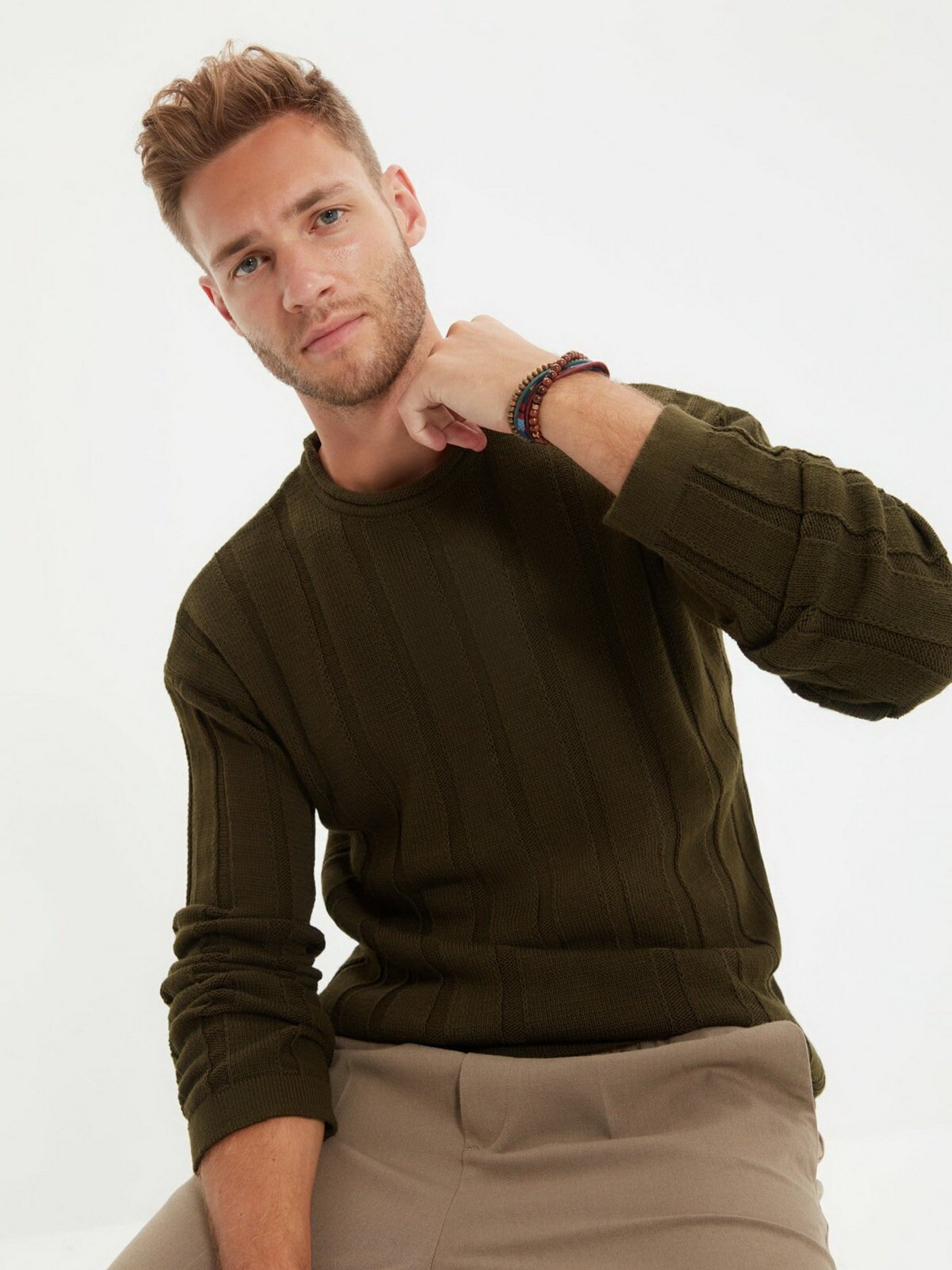 Джемпер Trendyol модель TMNAW22KZ0596/Haki Фото