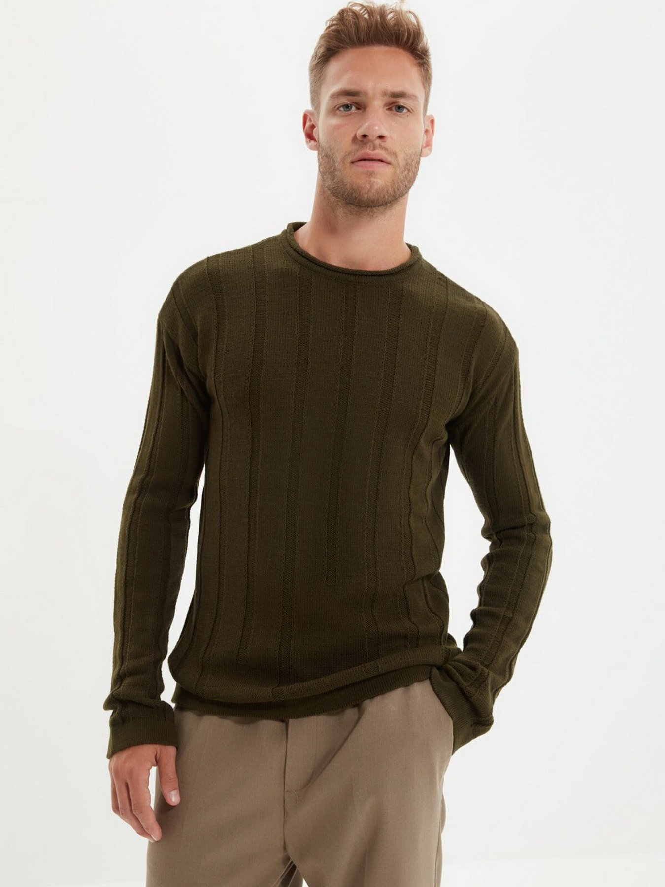 Джемпер Trendyol модель TMNAW22KZ0596/Haki Фото