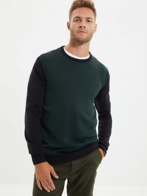 Джемпер Trendyol модель TMNAW22KZ0600/Koyu Yesil Фото