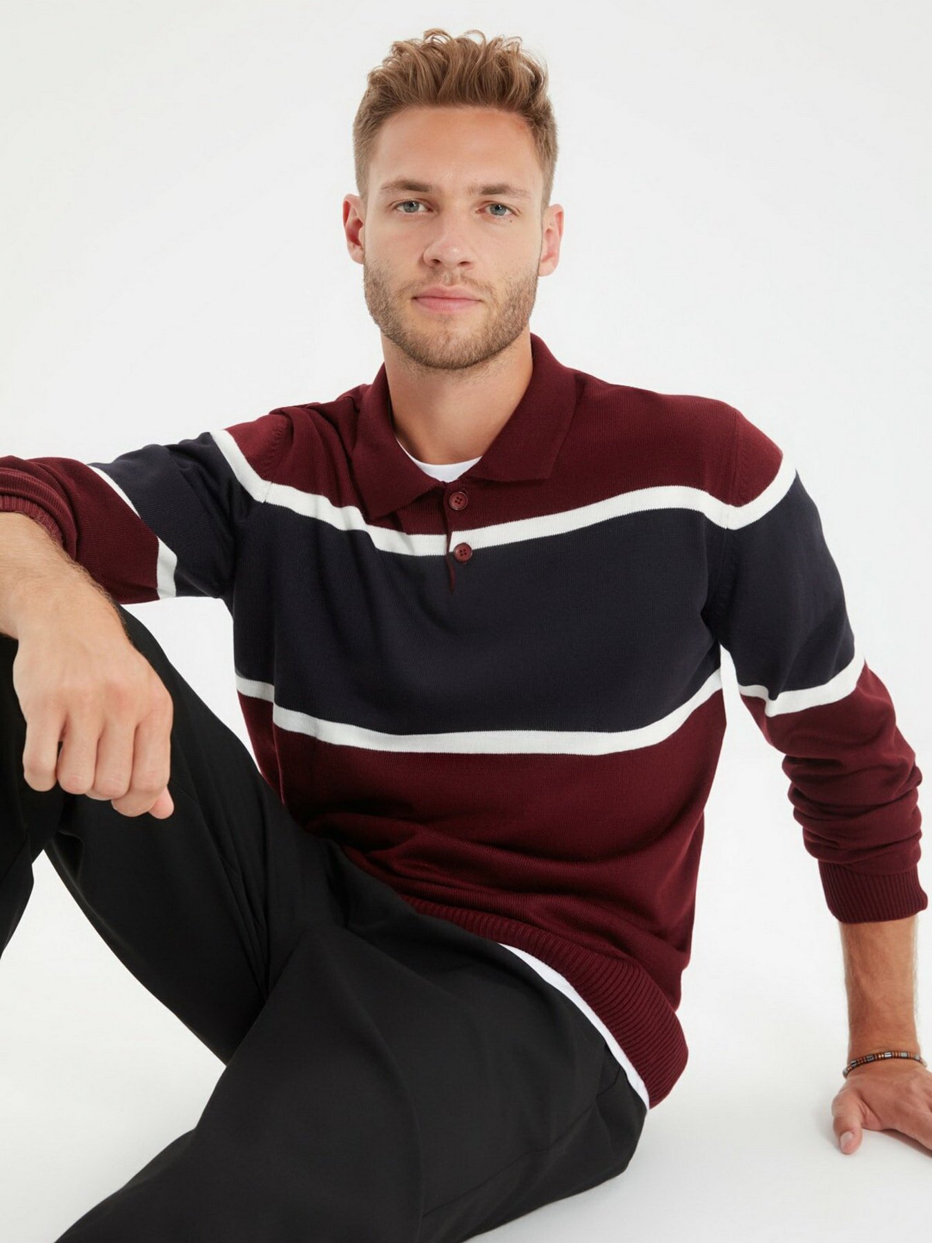 Поло Trendyol модель TMNAW22KZ0651/Bordo Фото