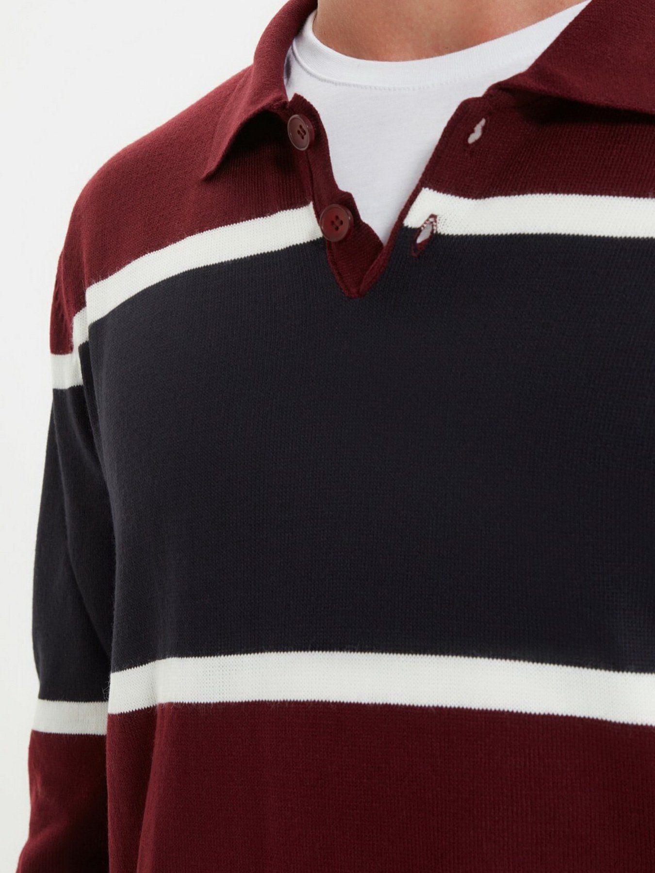 Поло Trendyol модель TMNAW22KZ0651/Bordo Фото