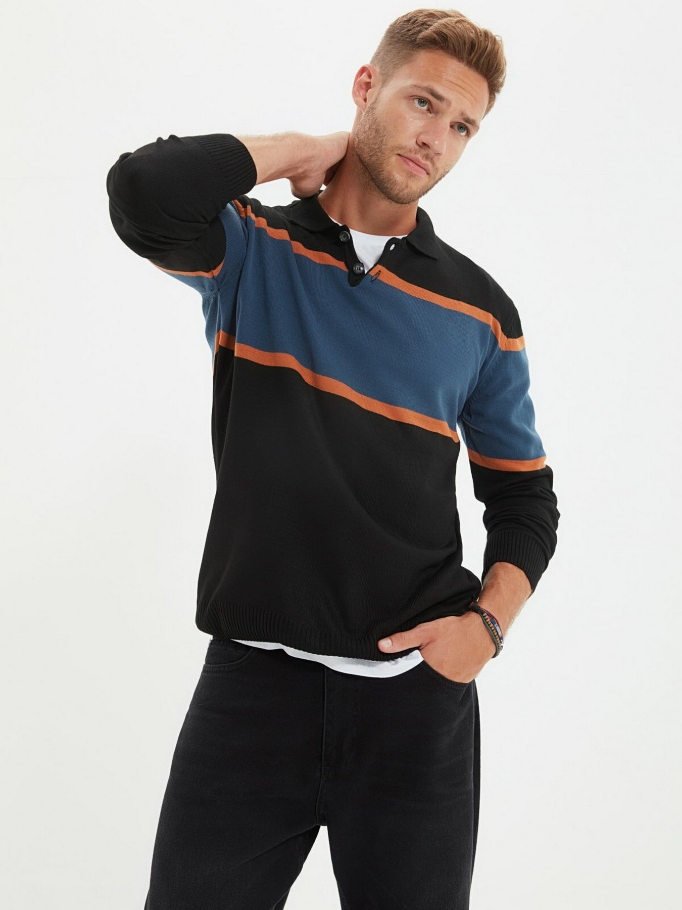 Поло Trendyol модель TMNAW22KZ0651/Siyah Фото