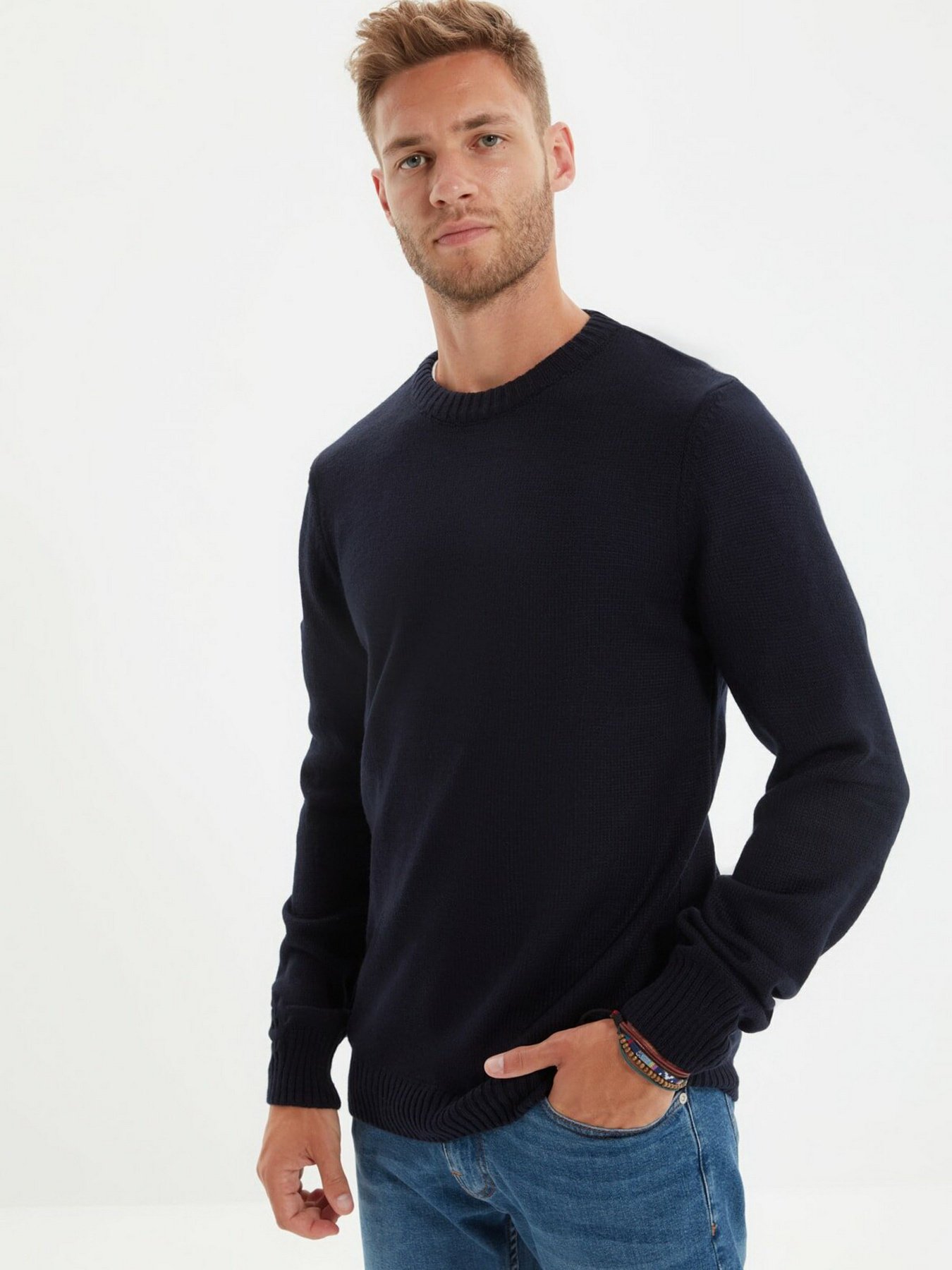 Джемпер Trendyol модель TMNAW22KZ0764/Lacivert Джемпер Trendyol модель TMNAW22KZ0764/Lacivert Фото