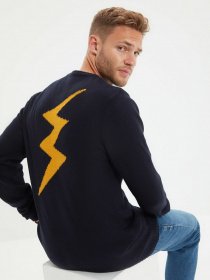 Джемпер Trendyol модель TMNAW22KZ0764/Lacivert Джемпер Trendyol модель TMNAW22KZ0764/Lacivert Фото