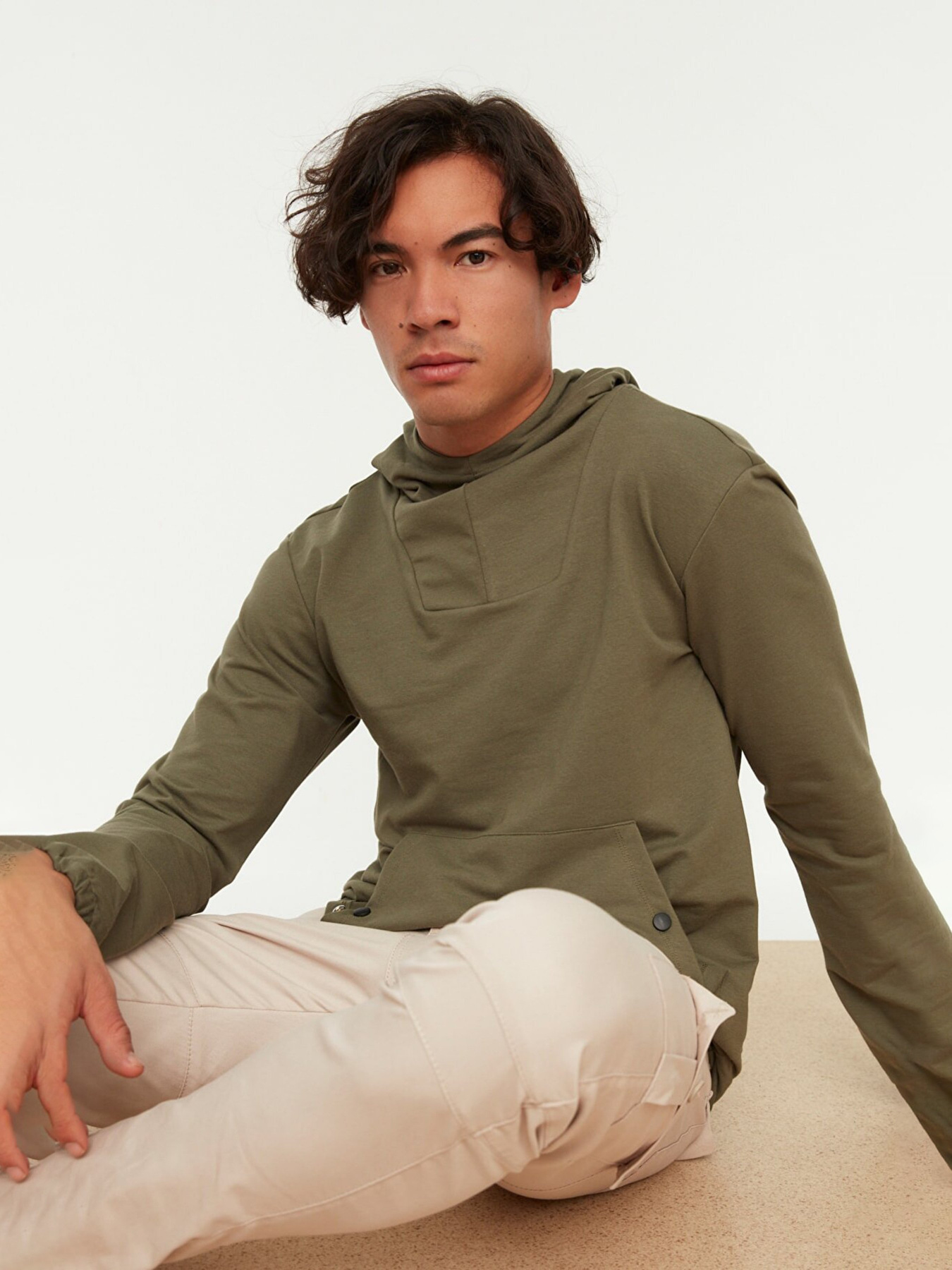 Худі Trendyol модель TMNAW22SW0076/Haki Фото