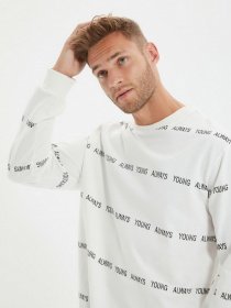 Свитшот Trendyol модель TMNAW22SW0357/Ekru Фото