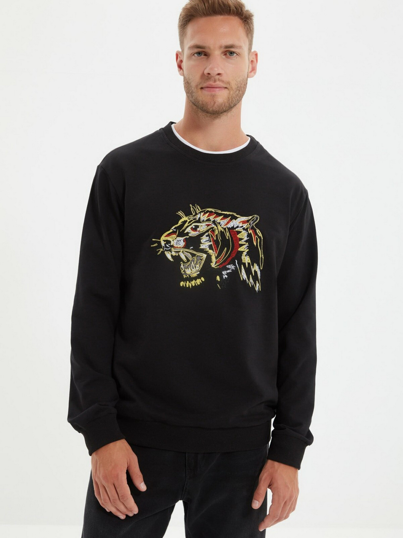 Свитшот Trendyol модель TMNAW22SW0363/Siyah Фото