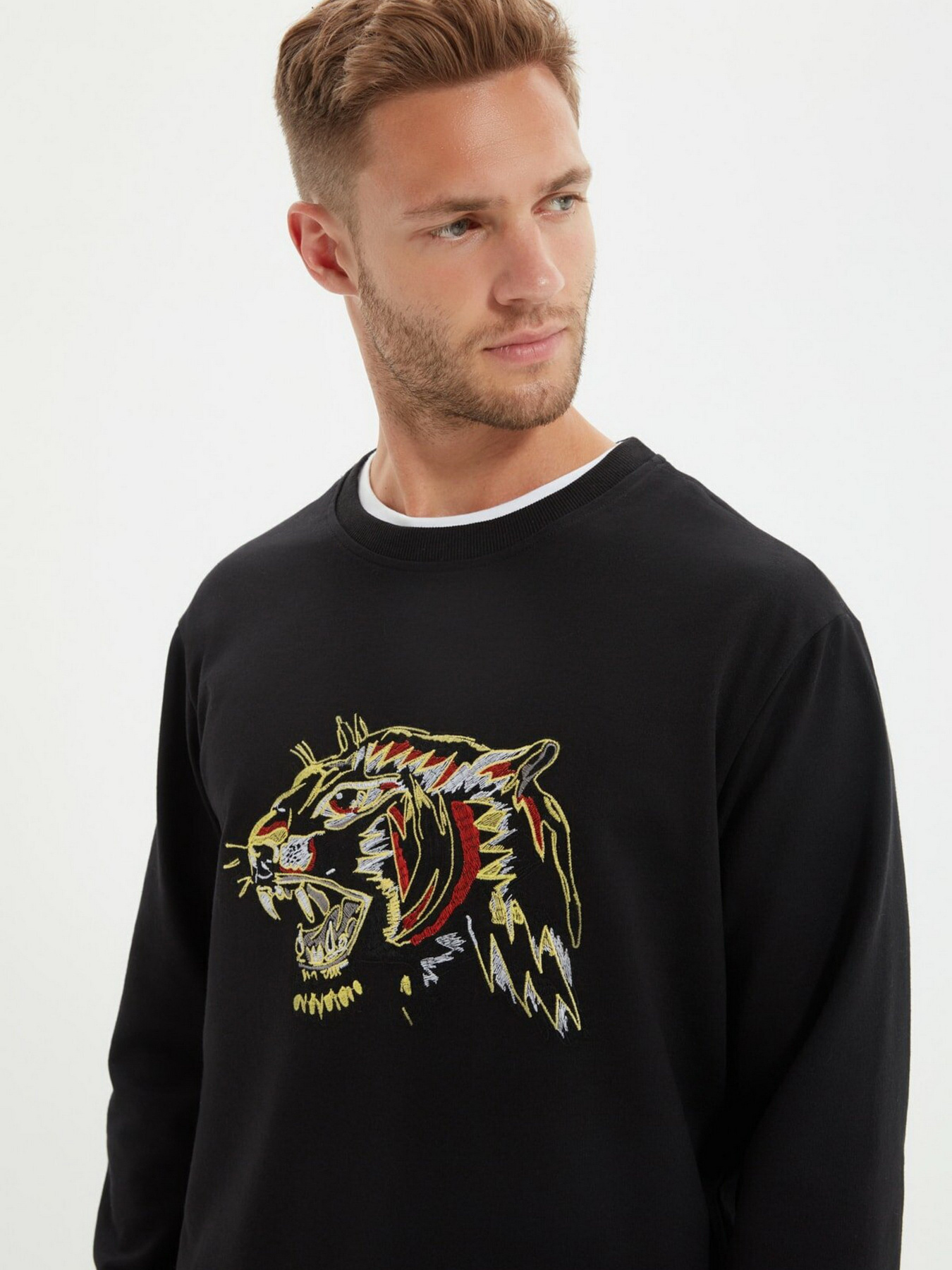 Свитшот Trendyol модель TMNAW22SW0363/Siyah Фото