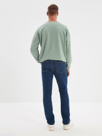 Джинсы Trendyol Straight модель TMNAW22JE0069/Indigo Джинсы Trendyol Straight модель TMNAW22JE0069/Indigo Фото