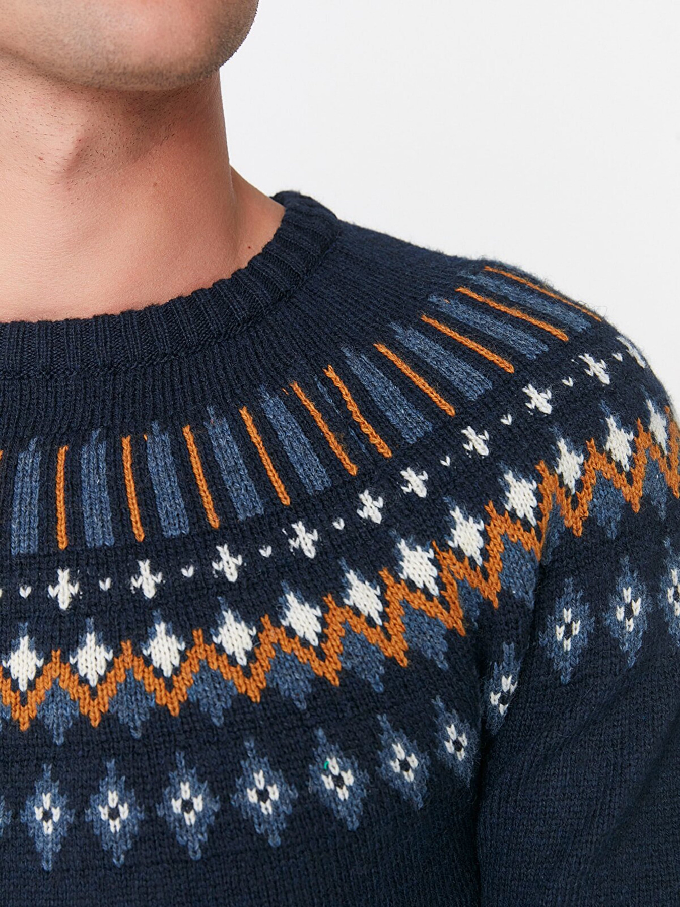 Джемпер Trendyol модель TMNAW22KZ0313/Lacivert Джемпер Trendyol модель TMNAW22KZ0313/Lacivert Фото