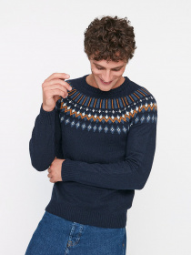 Джемпер Trendyol модель TMNAW22KZ0313/Lacivert Джемпер Trendyol модель TMNAW22KZ0313/Lacivert Фото