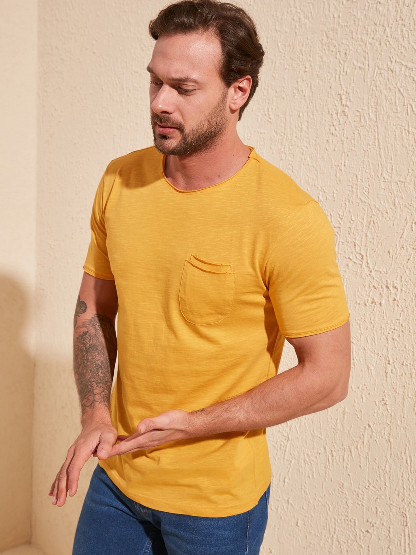 Футболки и поло Trendyol модель TMNSS20TS0305/Hardal Фото