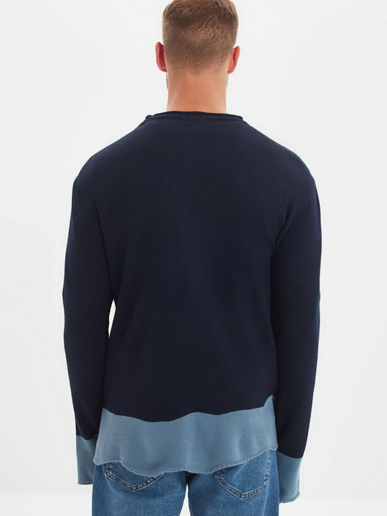 Джемпер Trendyol модель TMNAW22KZ0591/Lacivert Джемпер Trendyol модель TMNAW22KZ0591/Lacivert Фото