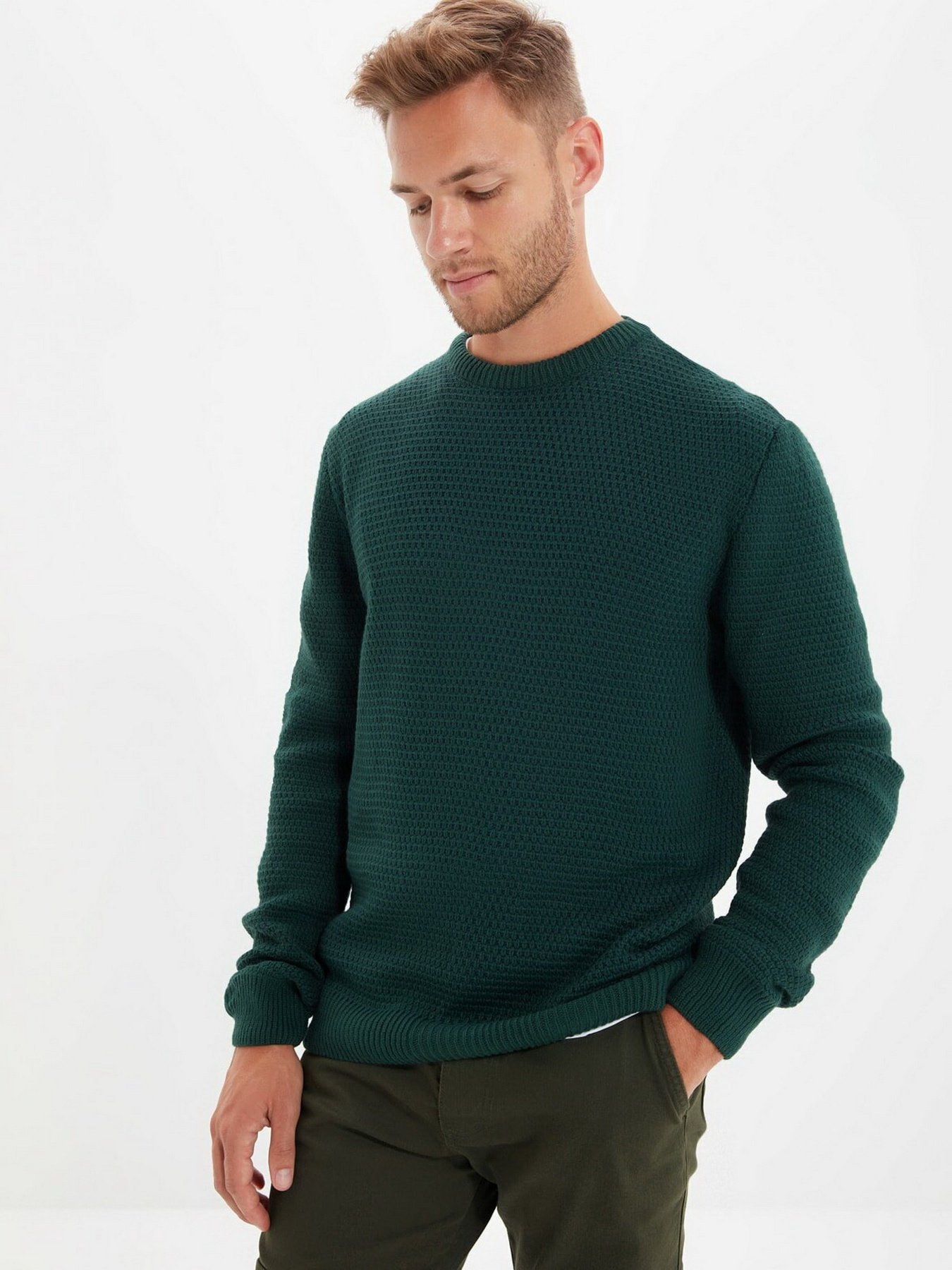 Джемпер Trendyol модель TMNAW22KZ0659/Yesil Фото