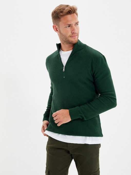 Джемпер Trendyol модель TMNAW22KZ0667/Koyu Yesil Фото