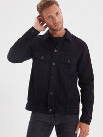 Джинсовая куртка Trendyol модель TMNAW22CE0019/Siyah Фото