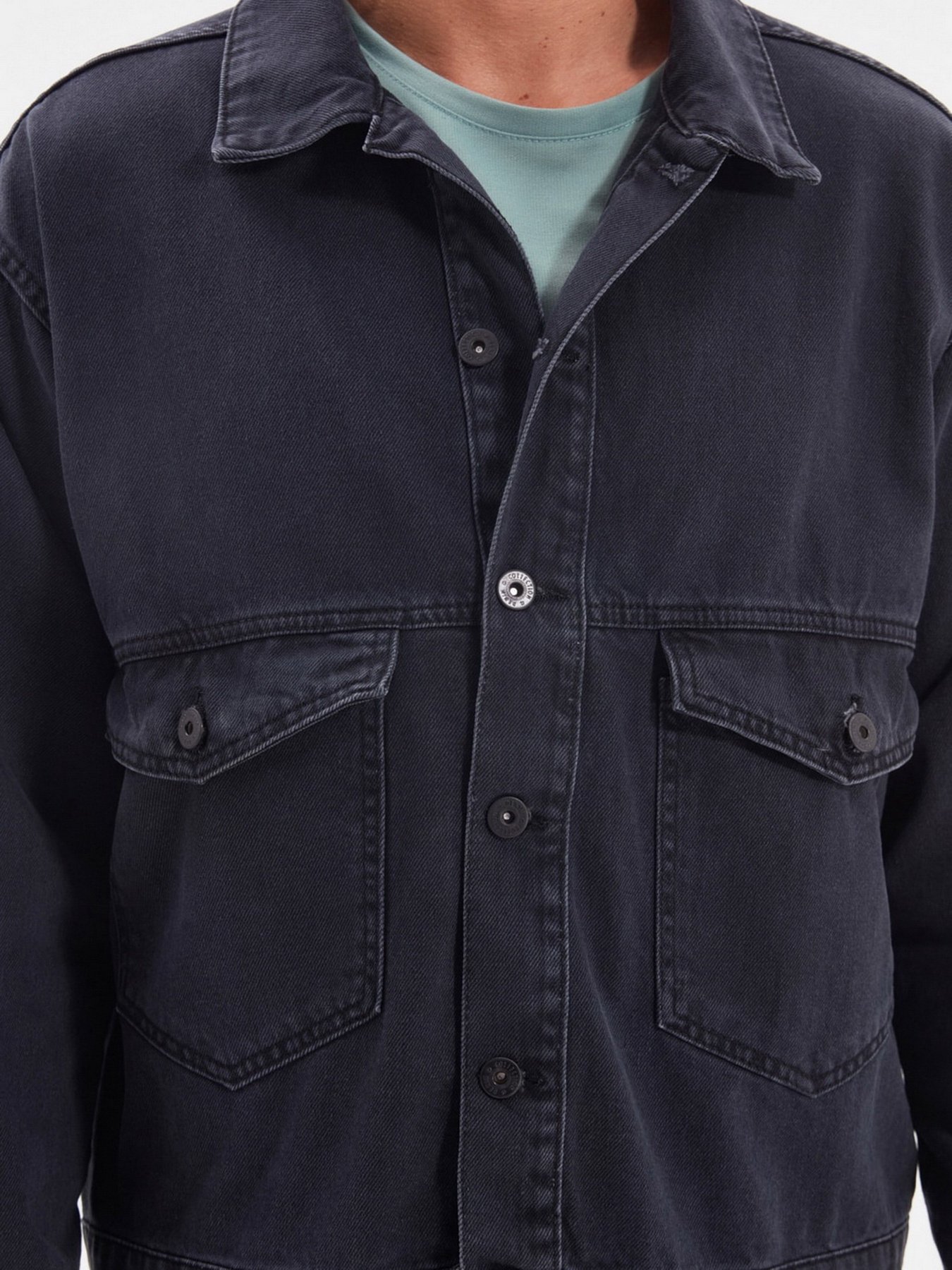 Джинсовая куртка Trendyol модель TMNAW22CE0096/Antrasit Фото