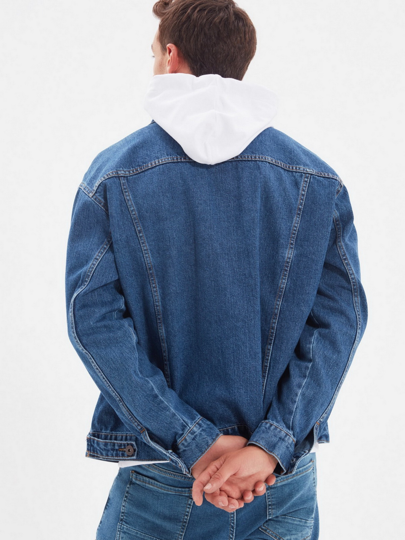 Джинсовая куртка Trendyol модель TMNAW22CE0096/Indigo Фото