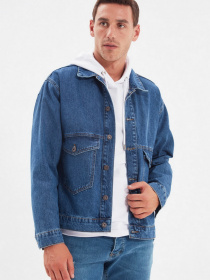 Джинсовая куртка Trendyol модель TMNAW22CE0096/Indigo Фото