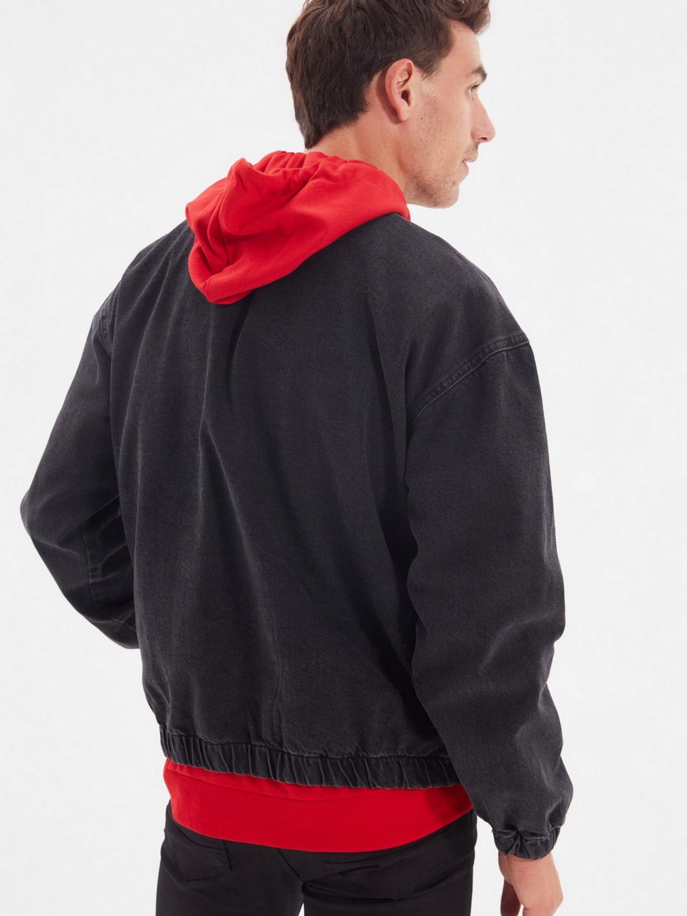 Джинсовая куртка Trendyol модель TMNAW22CE0097/Antrasit Фото