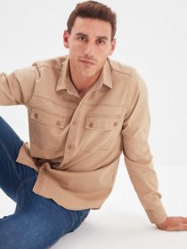 Рубашка Trendyol модель TMNAW22GO0207/Bej Фото