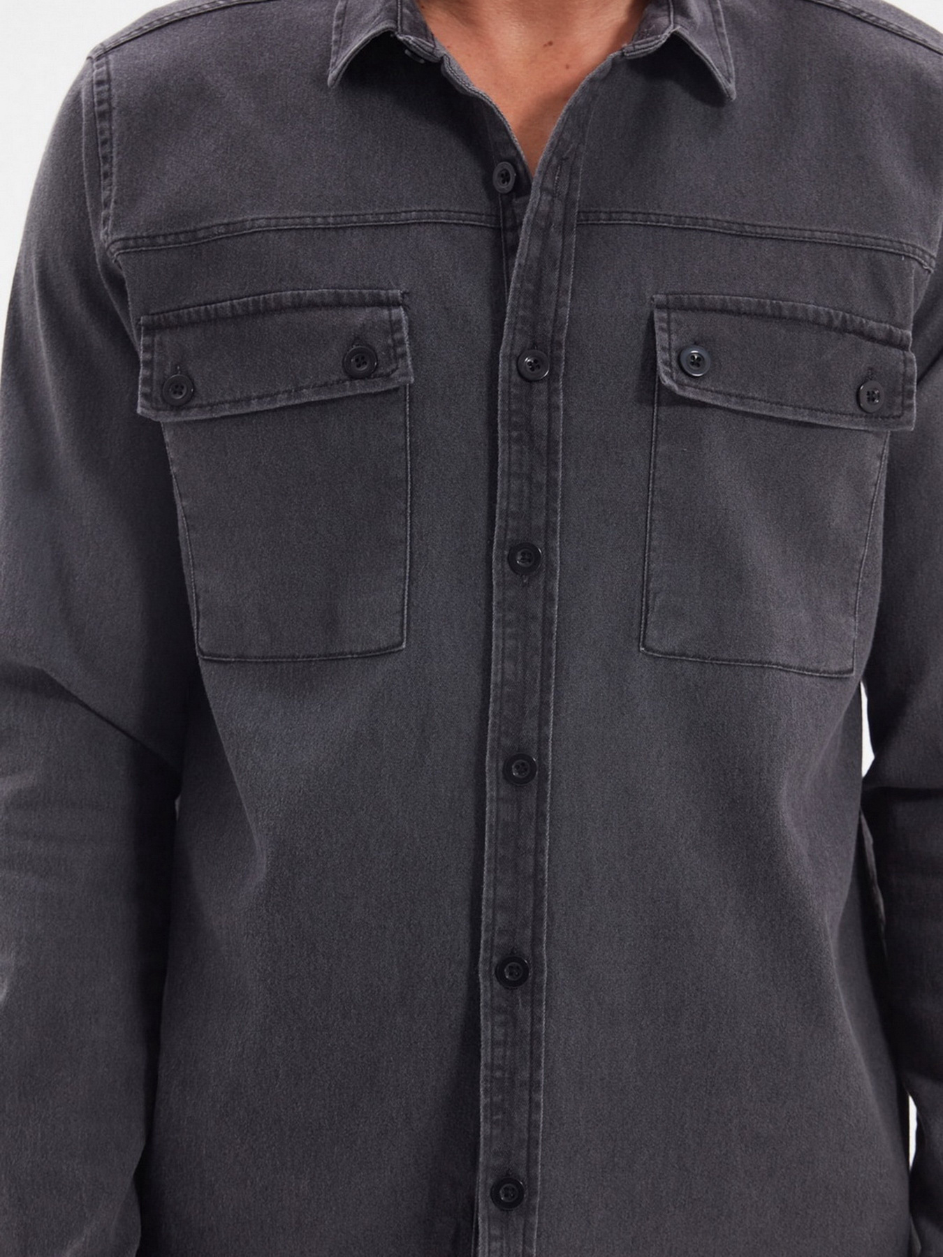 Рубашка Trendyol модель TMNAW22GO0207/Gri Фото