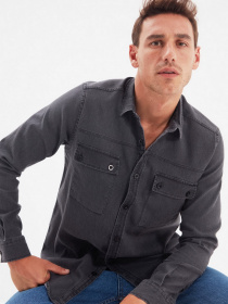 Рубашка Trendyol модель TMNAW22GO0207/Gri Фото