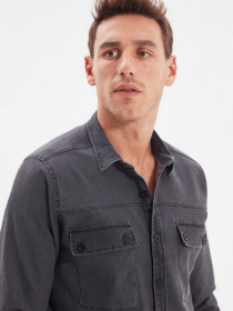 Рубашка Trendyol модель TMNAW22GO0207/Gri Фото