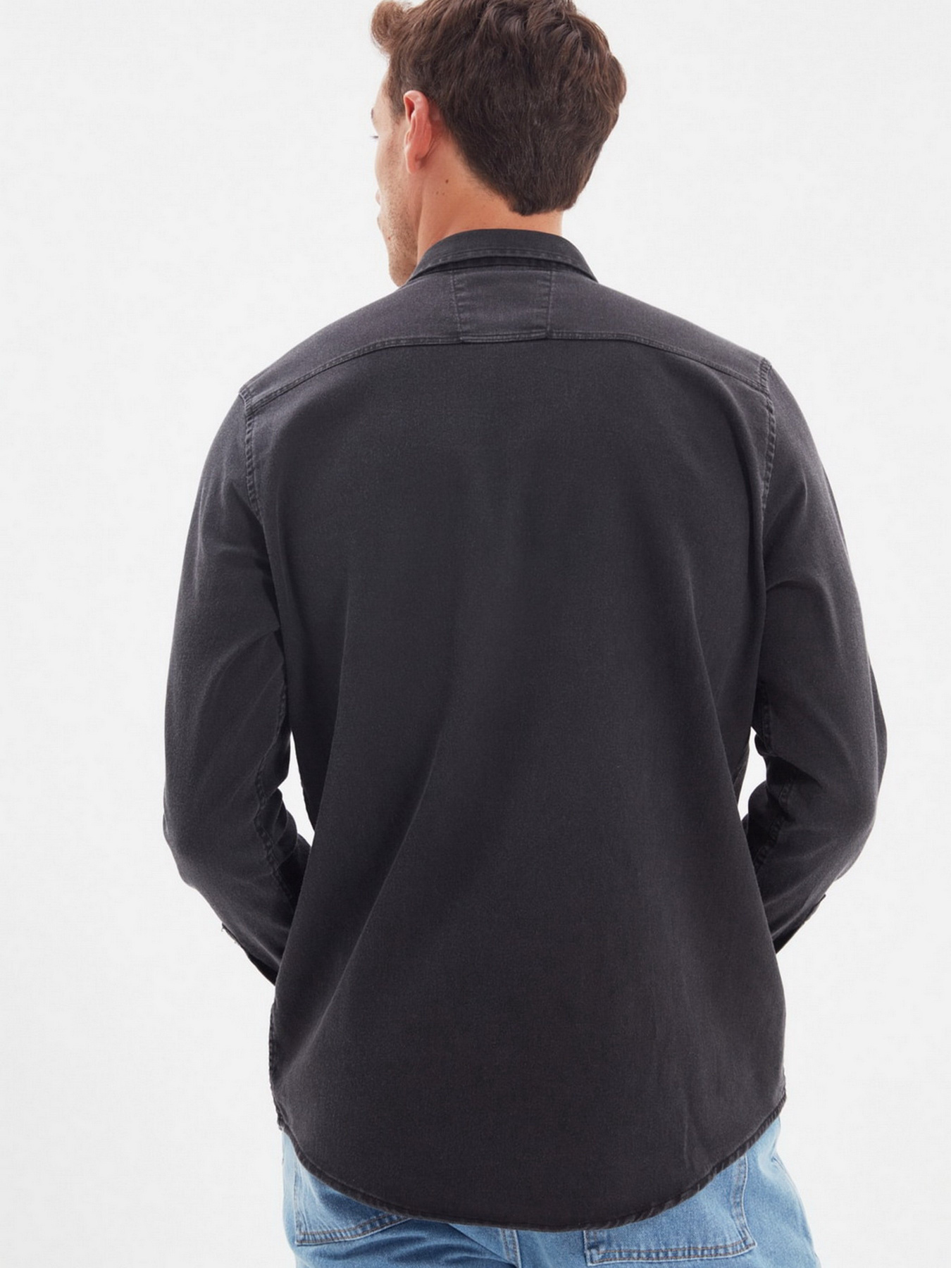 Рубашка Trendyol модель TMNAW22GO0207/Siyah Фото