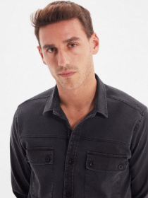 Рубашка Trendyol модель TMNAW22GO0207/Siyah Фото