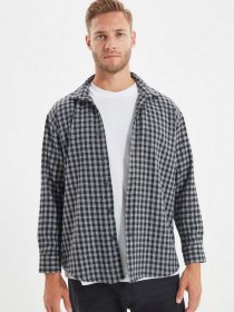 Рубашка Trendyol модель TMNAW22GO0212/Gri Фото