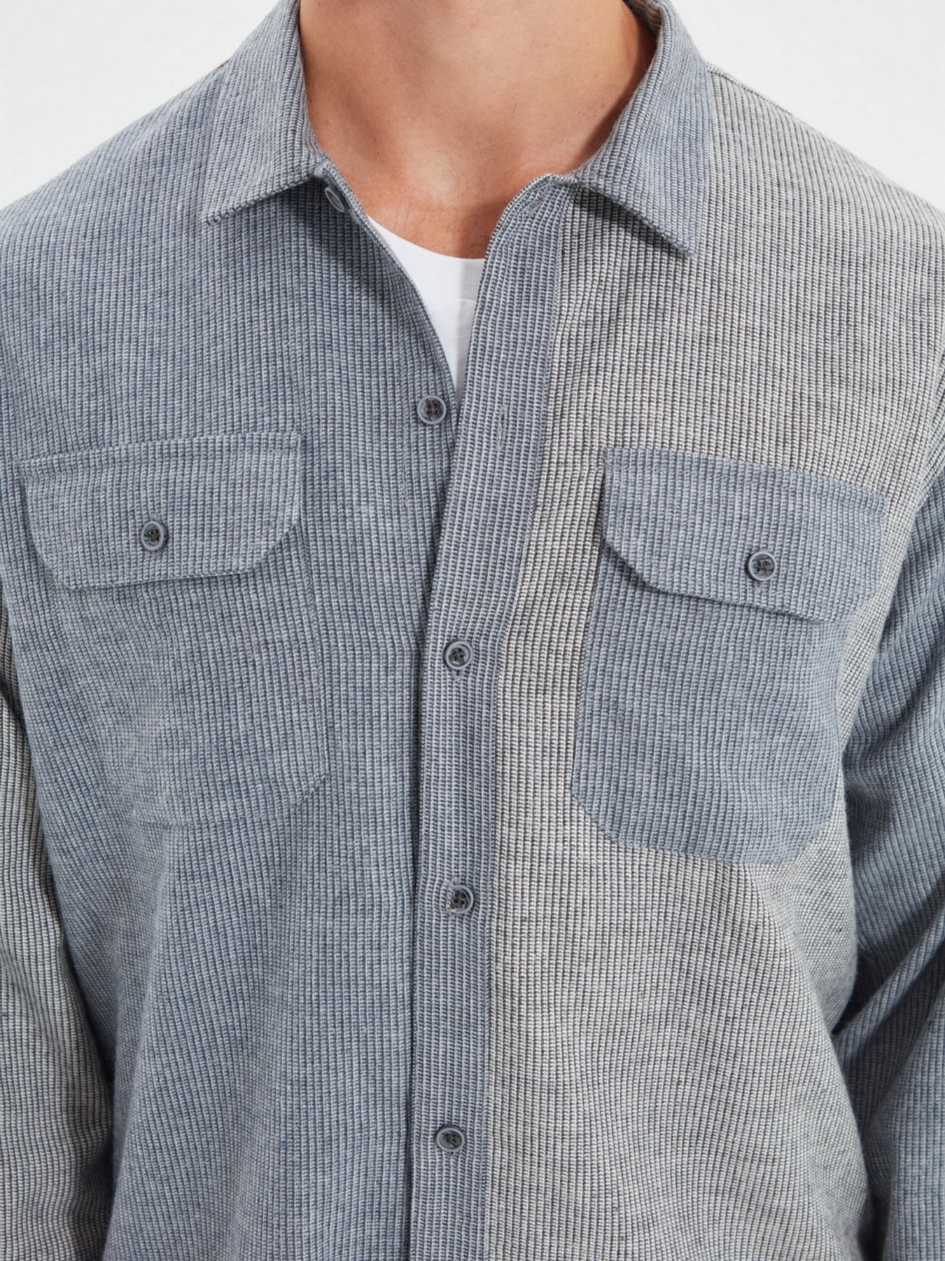 Рубашка Trendyol модель TMNAW22GO0222/Gri Фото