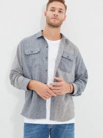 Рубашка Trendyol модель TMNAW22GO0222/Gri Фото
