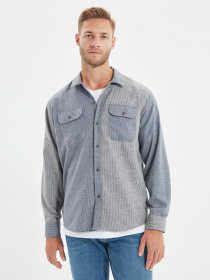 Рубашка Trendyol модель TMNAW22GO0222/Gri Фото
