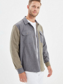 Рубашка Trendyol модель TMNAW22GO0222/Siyah Фото