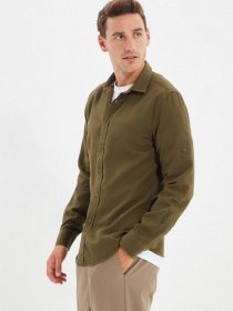 Рубашка Trendyol модель TMNAW22GO0335/Haki Фото