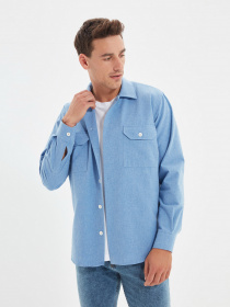 Рубашка Trendyol модель TMNAW22GO0341/Indigo Фото