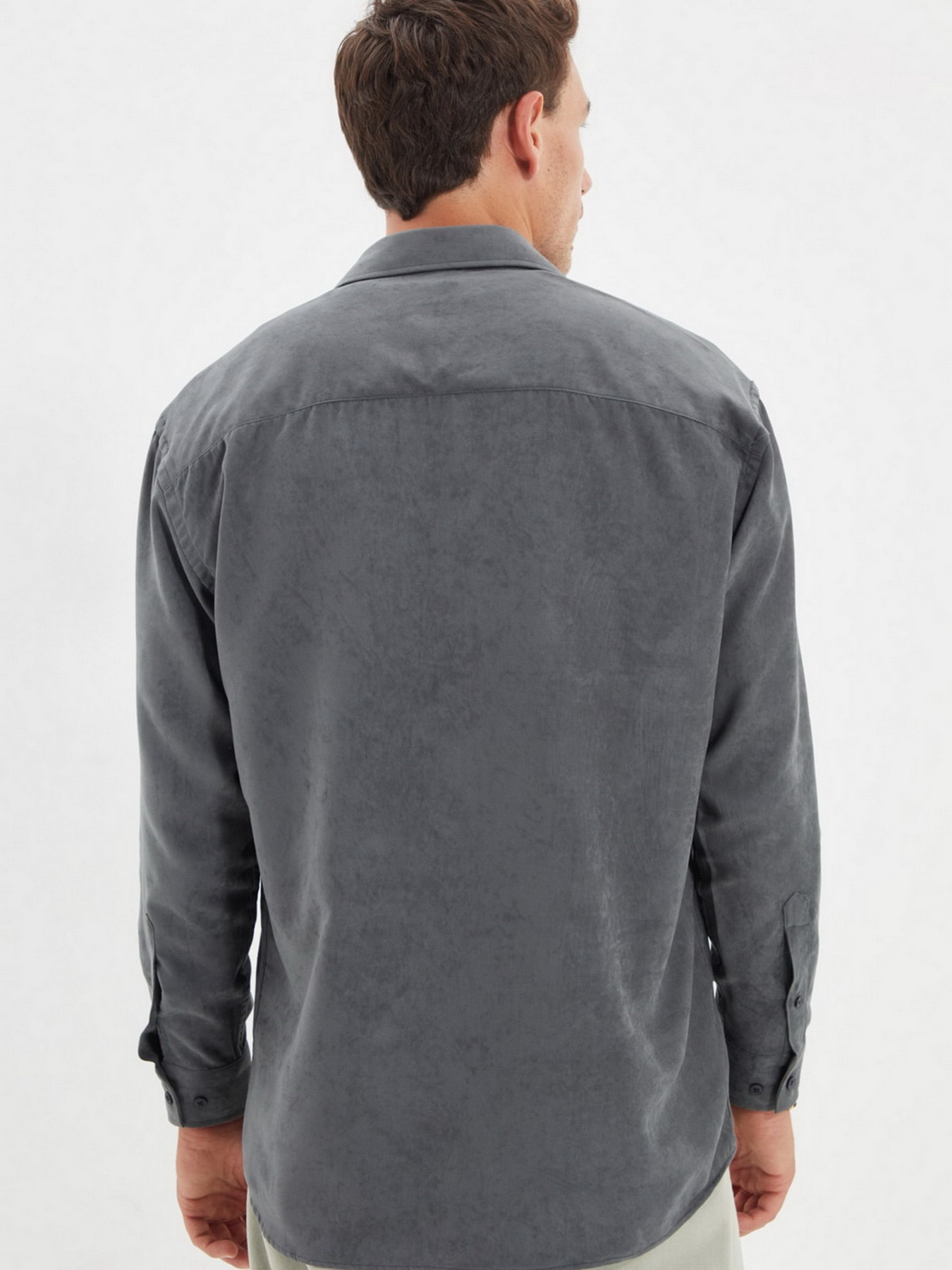 Рубашка Trendyol модель TMNAW22GO0432/Gri Фото