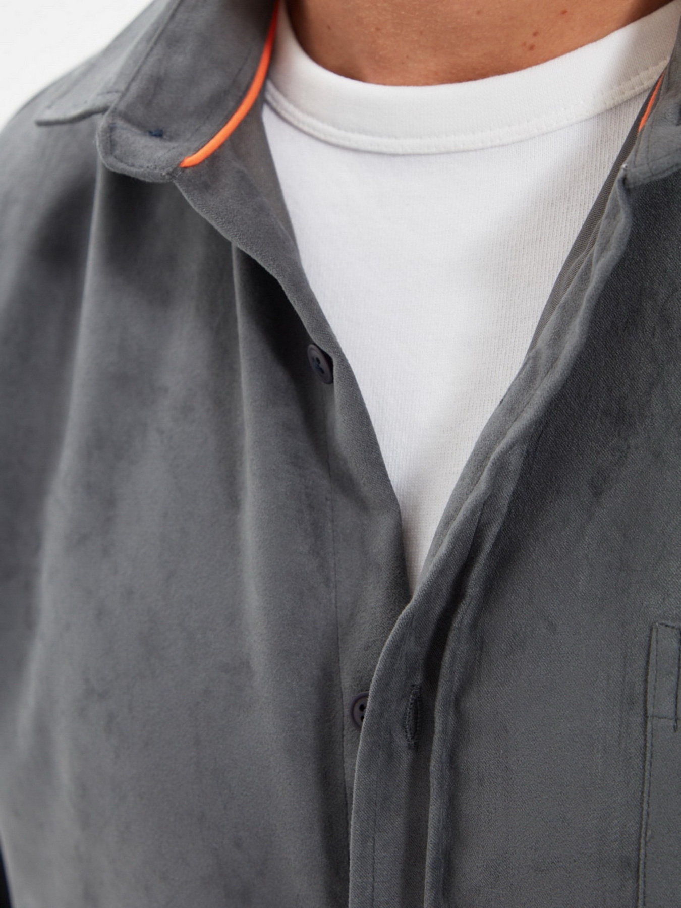 Рубашка Trendyol модель TMNAW22GO0432/Gri Фото