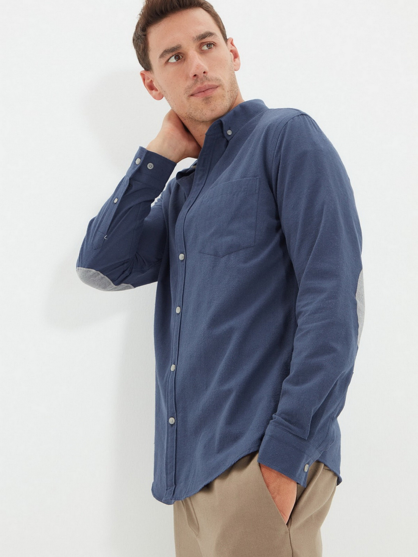 Рубашка Trendyol модель TMNAW22GO0433/Mavi Фото