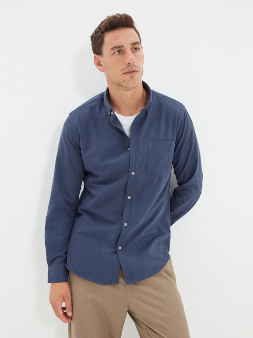 Сорочка повсякденна Trendyol модель TMNAW22GO0433/Mavi Фото