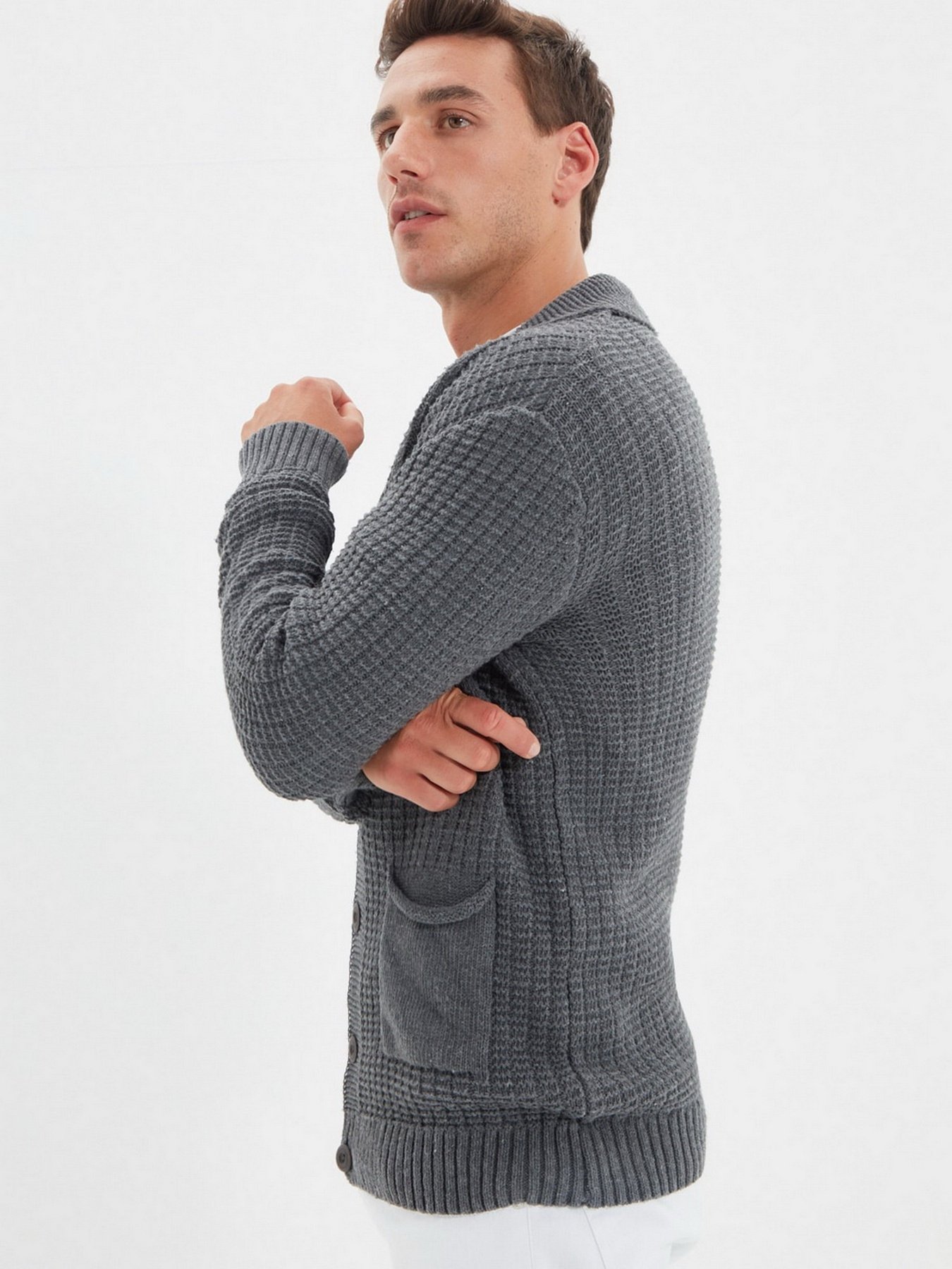 Кардиган Trendyol модель TMNAW22HI0078/Gri Фото