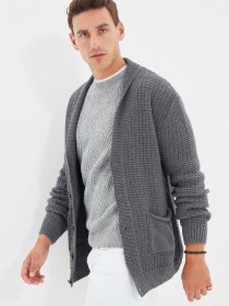 Кардиган Trendyol модель TMNAW22HI0078/Gri Фото