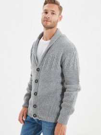Кардиган Trendyol модель TMNAW22HI0133/Gri Кардиган Trendyol модель TMNAW22HI0133/Gri Фото