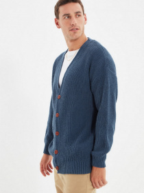 Кардиган Trendyol модель TMNAW22HI0151/Indigo Фото