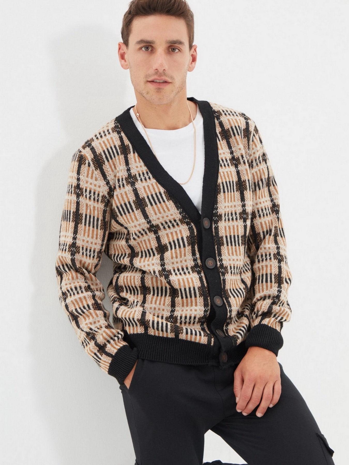 Кардиган Trendyol модель TMNAW22HI0205/Bej Фото