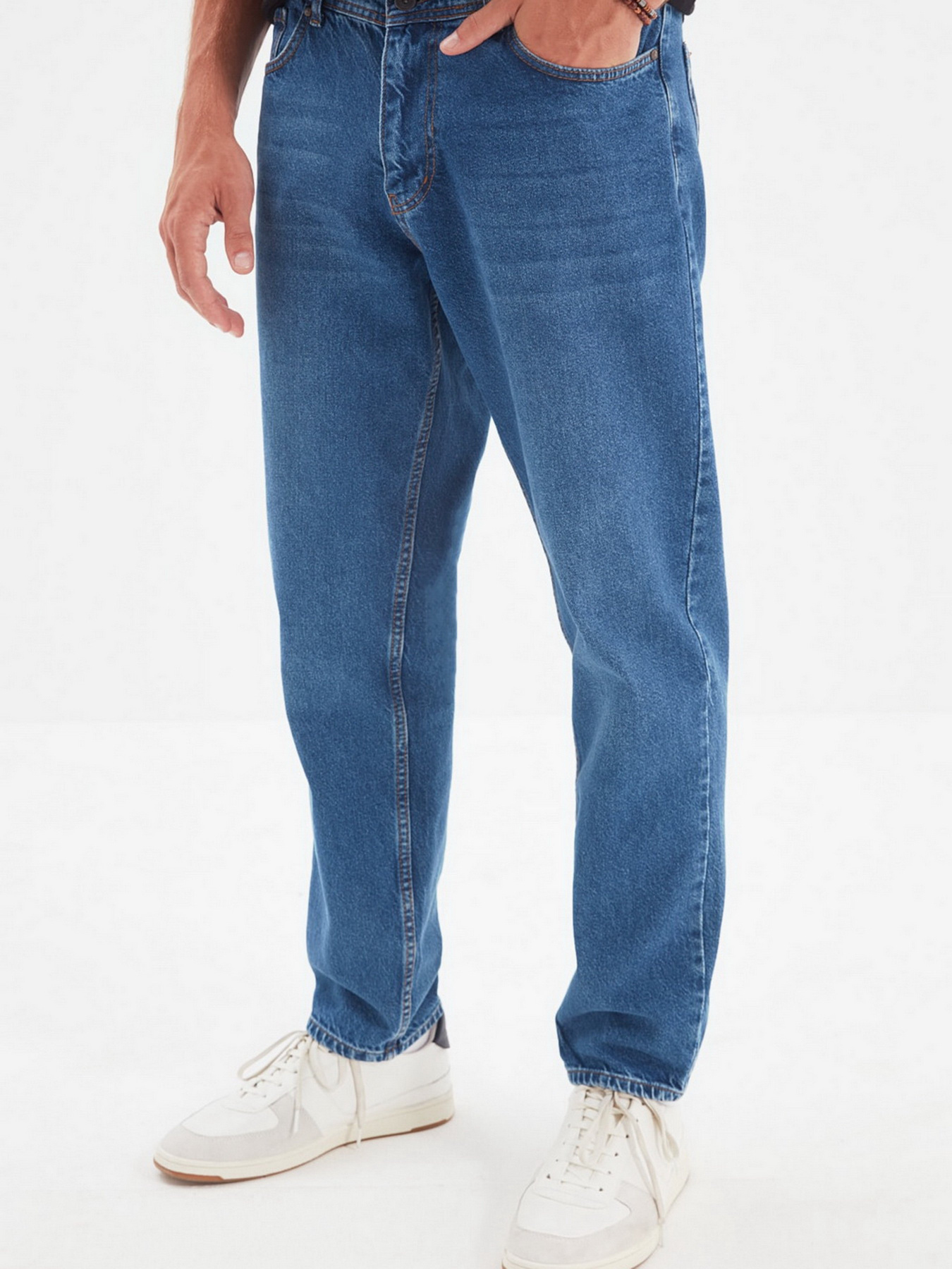 Джинси Trendyol Relax модель TMNAW22JE0027/Indigo Фото