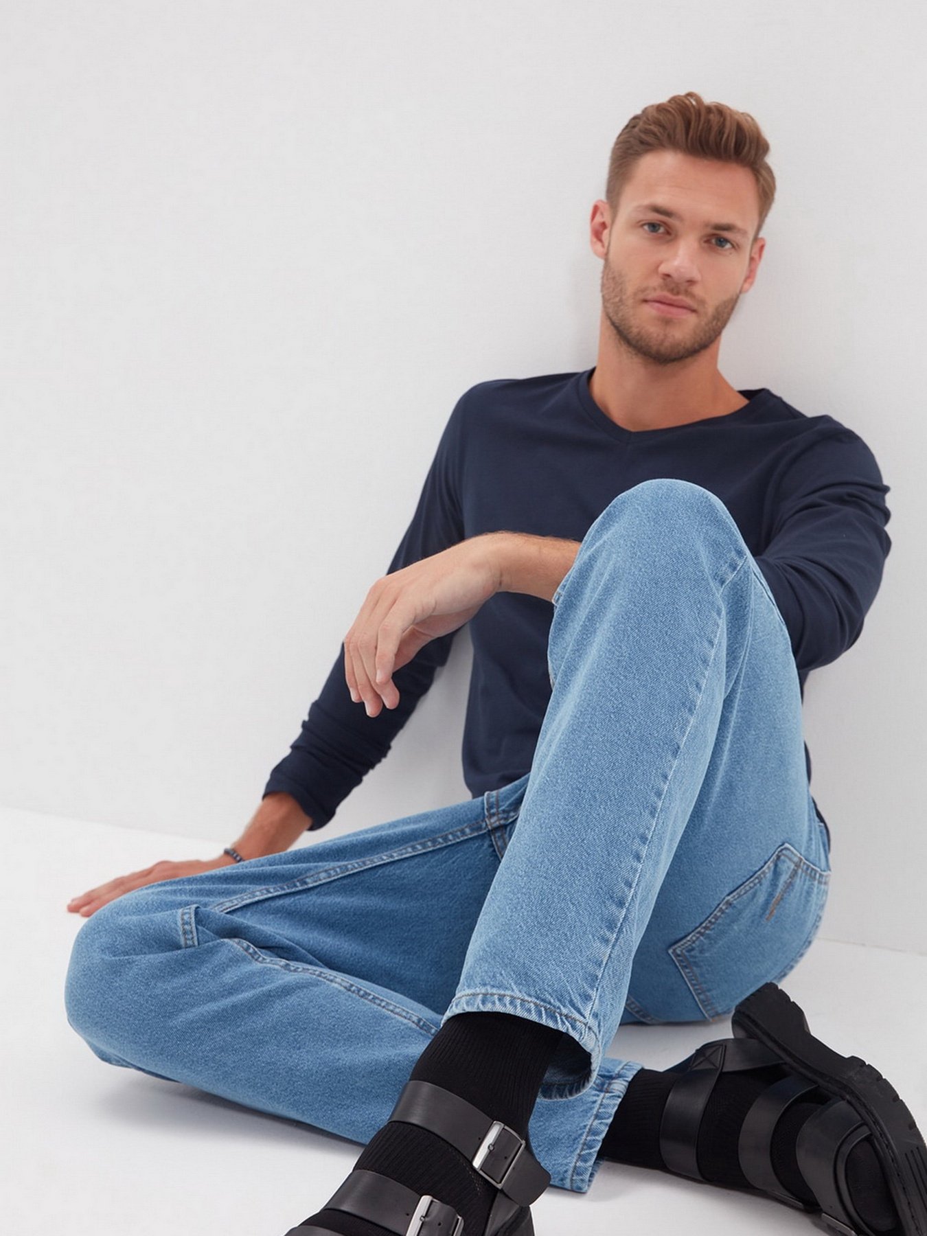 Джинси Trendyol Relax модель TMNAW22JE0033/Mavi Фото