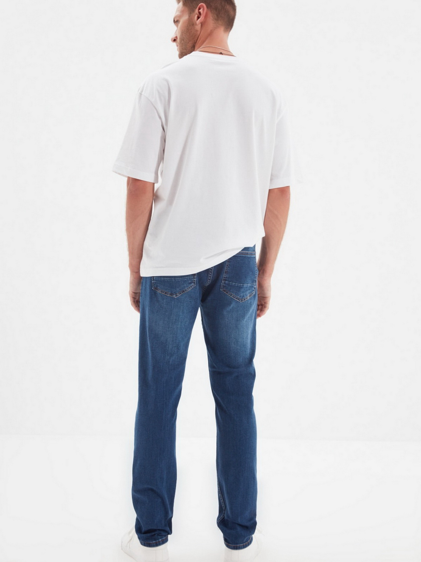 Зауженные джинсы Trendyol Slim модель TMNAW22JE0061/Indigo Фото